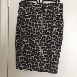 Leopard print skirt